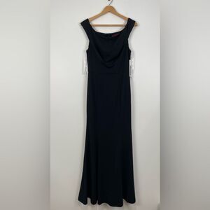 Blush Mark Women’s Floor Length Dress Juniors Large Black NWT